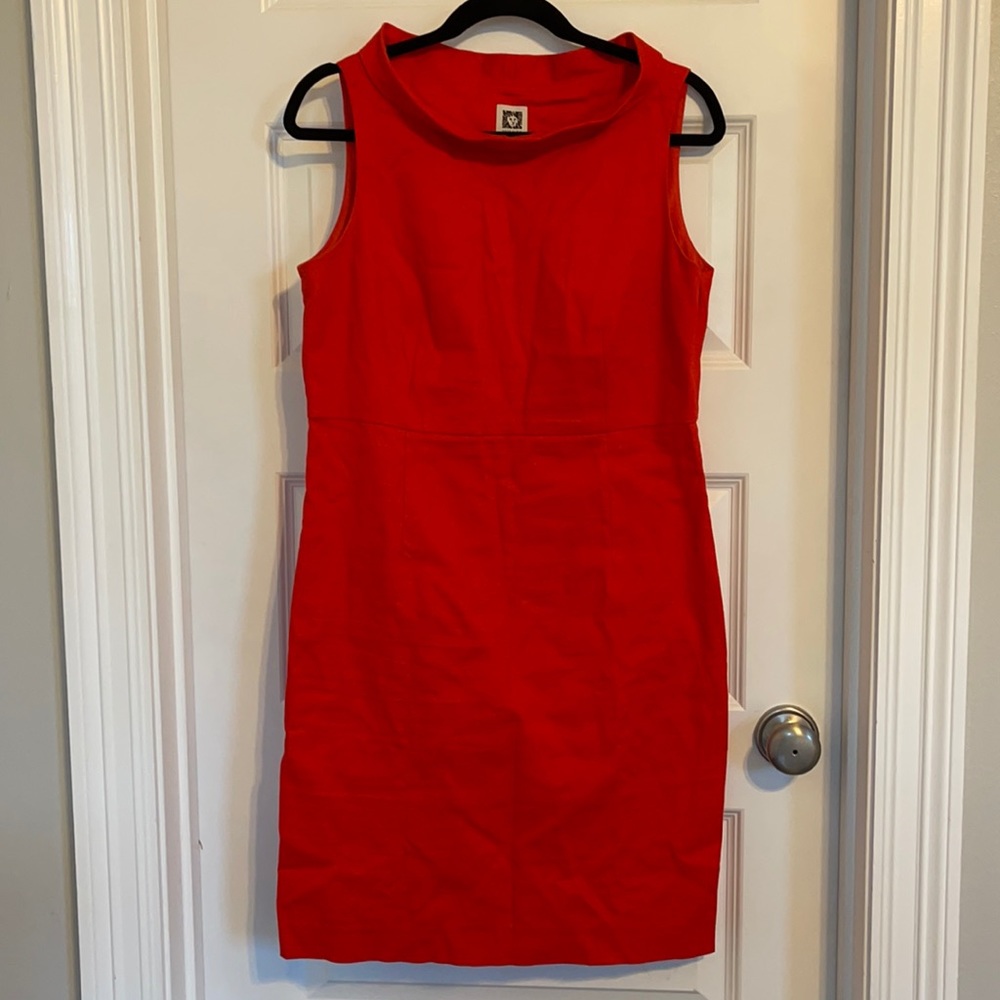 Anne Klein Orange Dress Sz 8